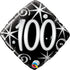 Elegant Sparkles & Swirls <br> 100th Birthday